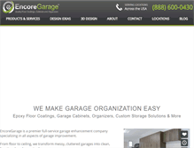 Tablet Screenshot of encoregarage.com